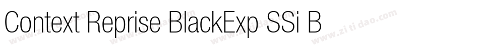 Context Reprise BlackExp SSi Bold字体转换